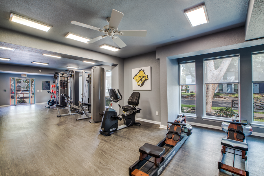 fitness center at The WESTON